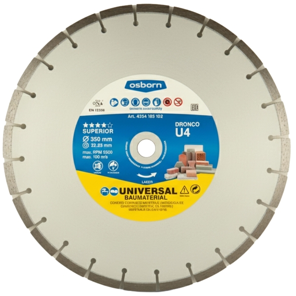 Osborn Dronco Diamant Trennscheibe 350 mm x 22,23 mm Dronco Superior U4